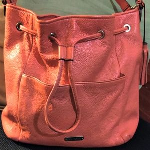 Coach coral bucket bag